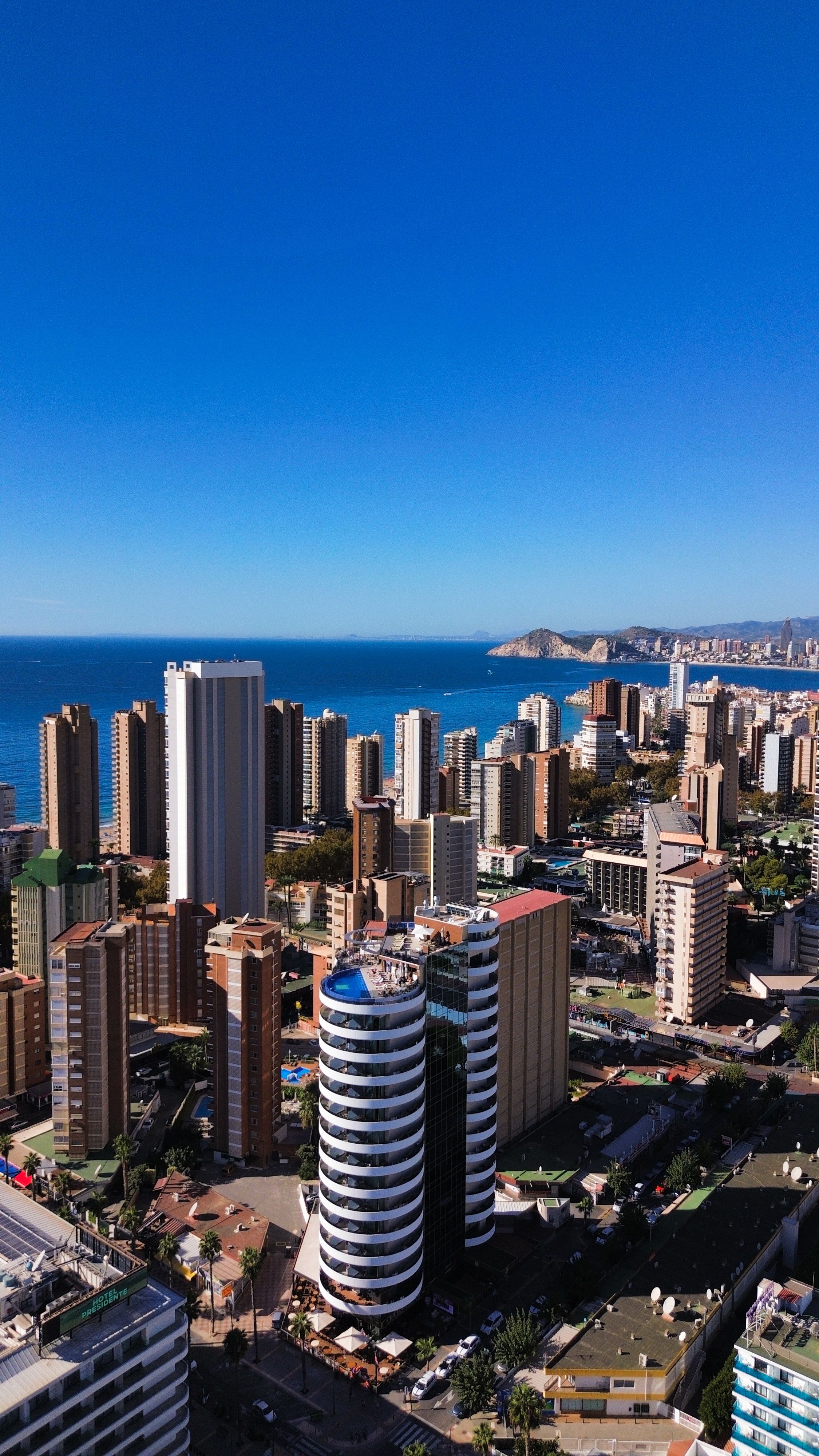 Playa de Levante, Benidorm's famous eastern beach, 1.9km of golden sand